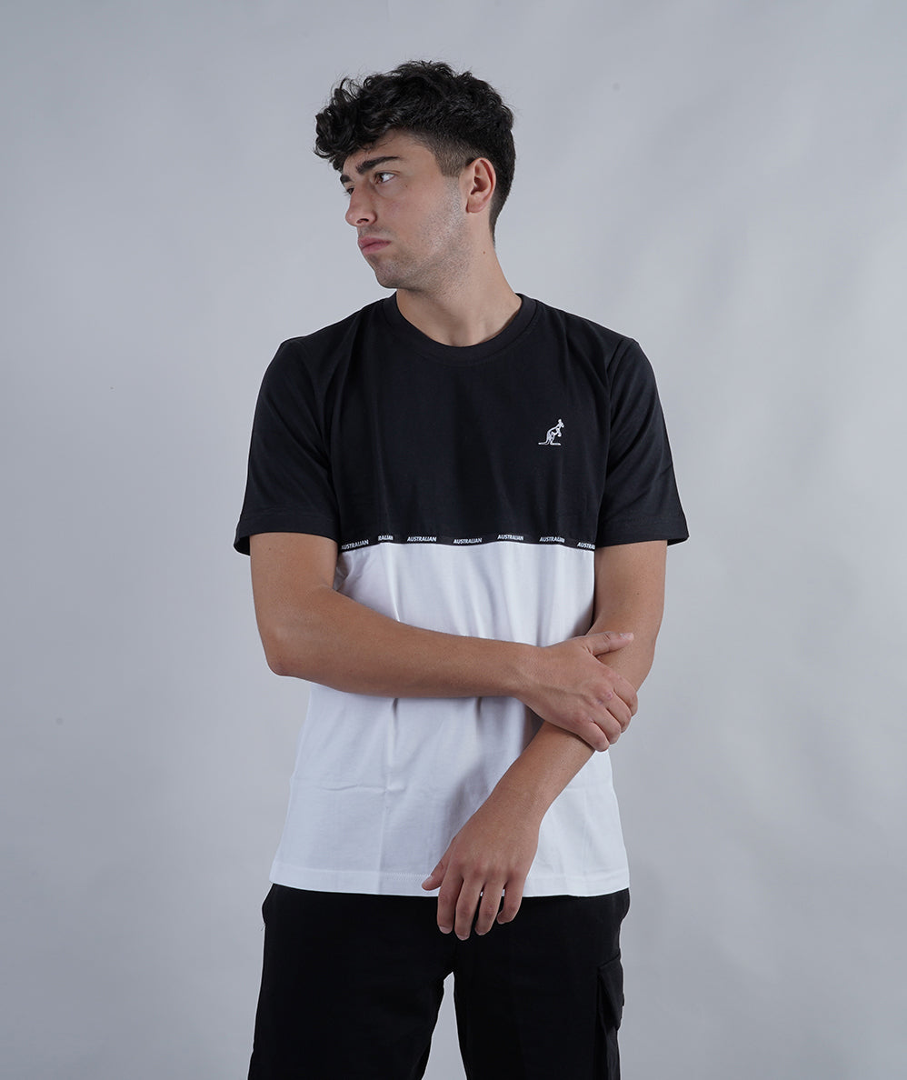 AUSTRALIAN LOGO PIPING INSERT T-SHIRT