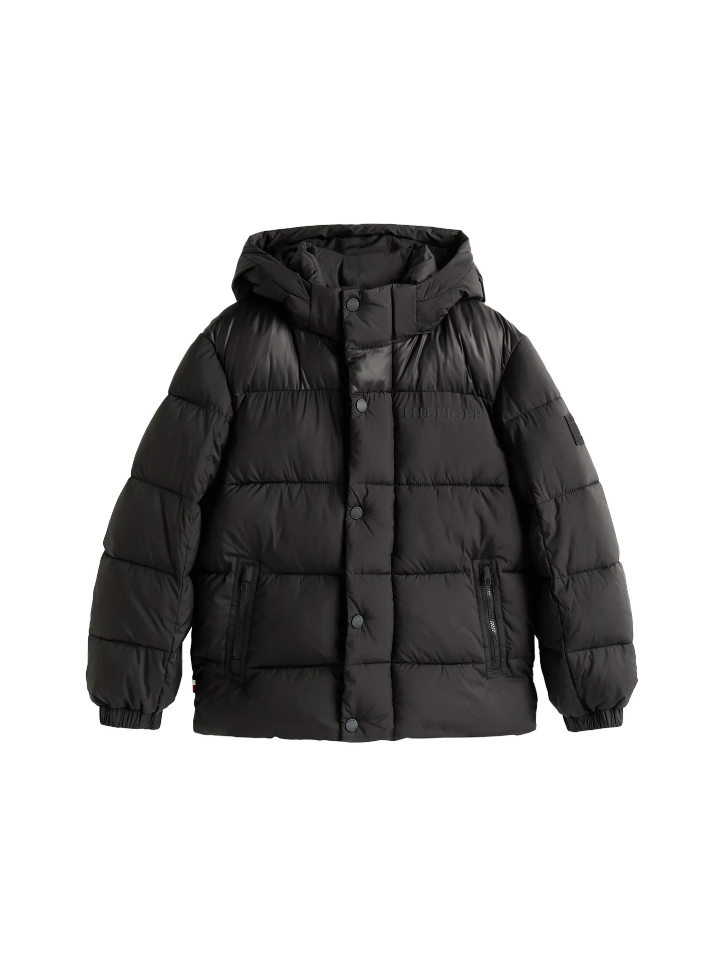 
                  
                    TOMMY HILFIGER MATT AND SHINE EMBOSSED JACKET
                  
                