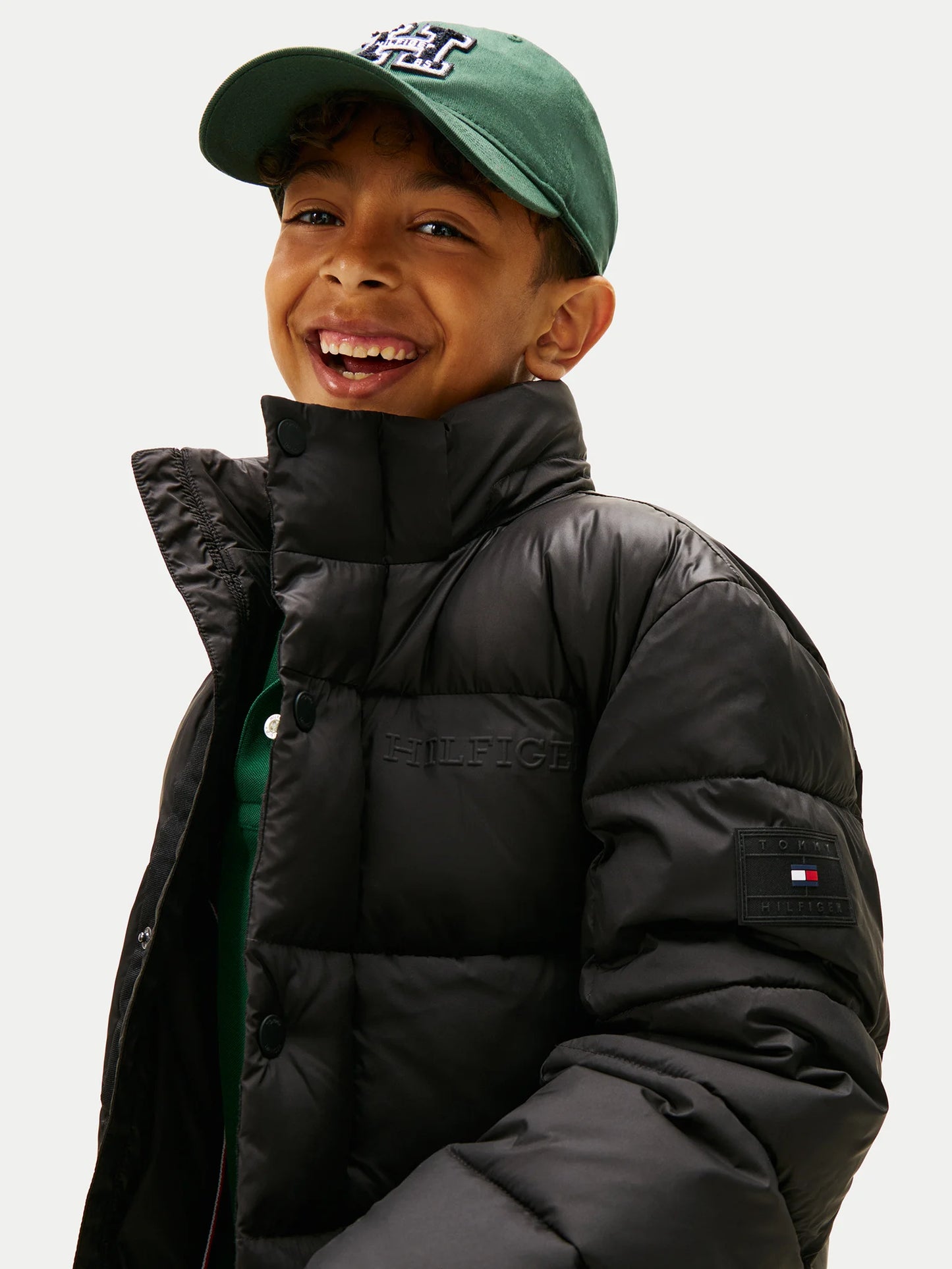 
                  
                    TOMMY HILFIGER MATT AND SHINE EMBOSSED JACKET
                  
                