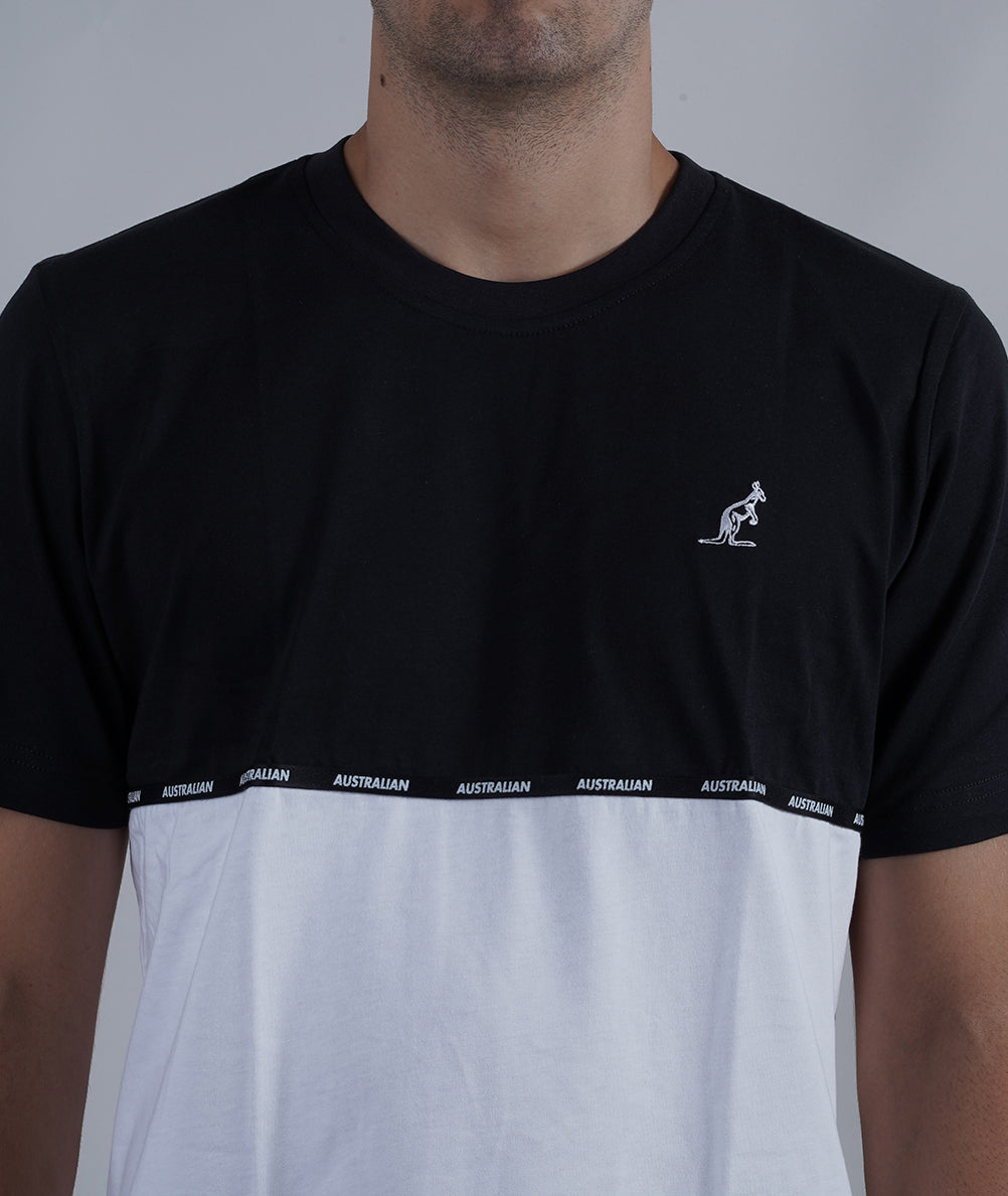
                  
                    AUSTRALIAN LOGO PIPING INSERT T-SHIRT
                  
                