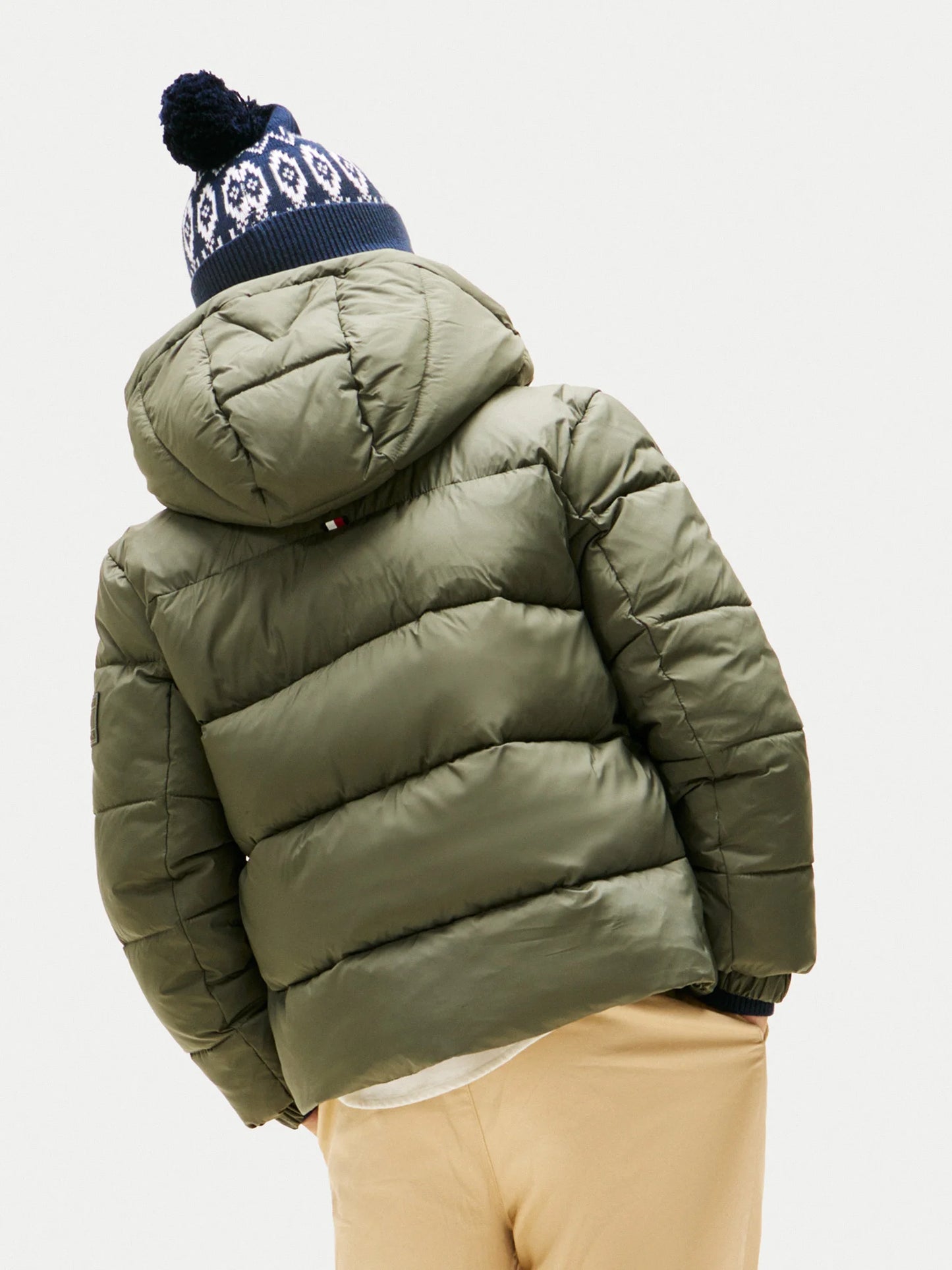 
                  
                    TOMMY HILFIGER MATT AND SHINE EMBOSSED JACKET
                  
                