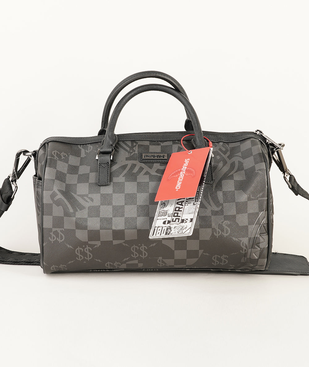 SPRAYGROUND 3AM CHECK MINI DUFFEL