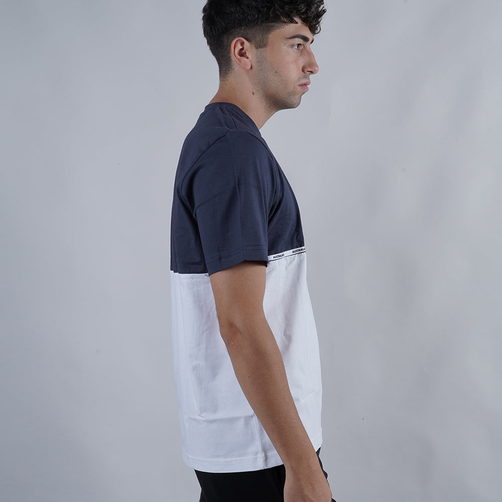
                  
                    AUSTRALIAN LOGO PIPING INSERT T-SHIRT
                  
                